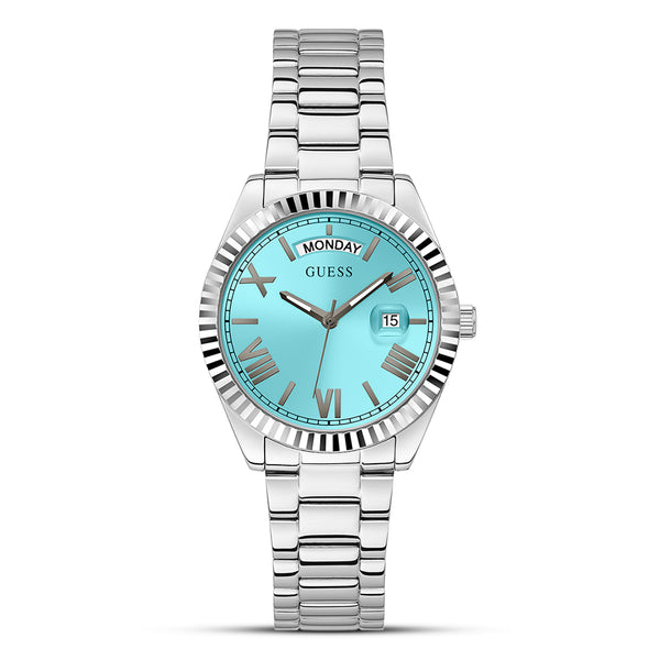 Guess Connoisseur Aqua Blue Dial Ladies Watch | GW0308L4