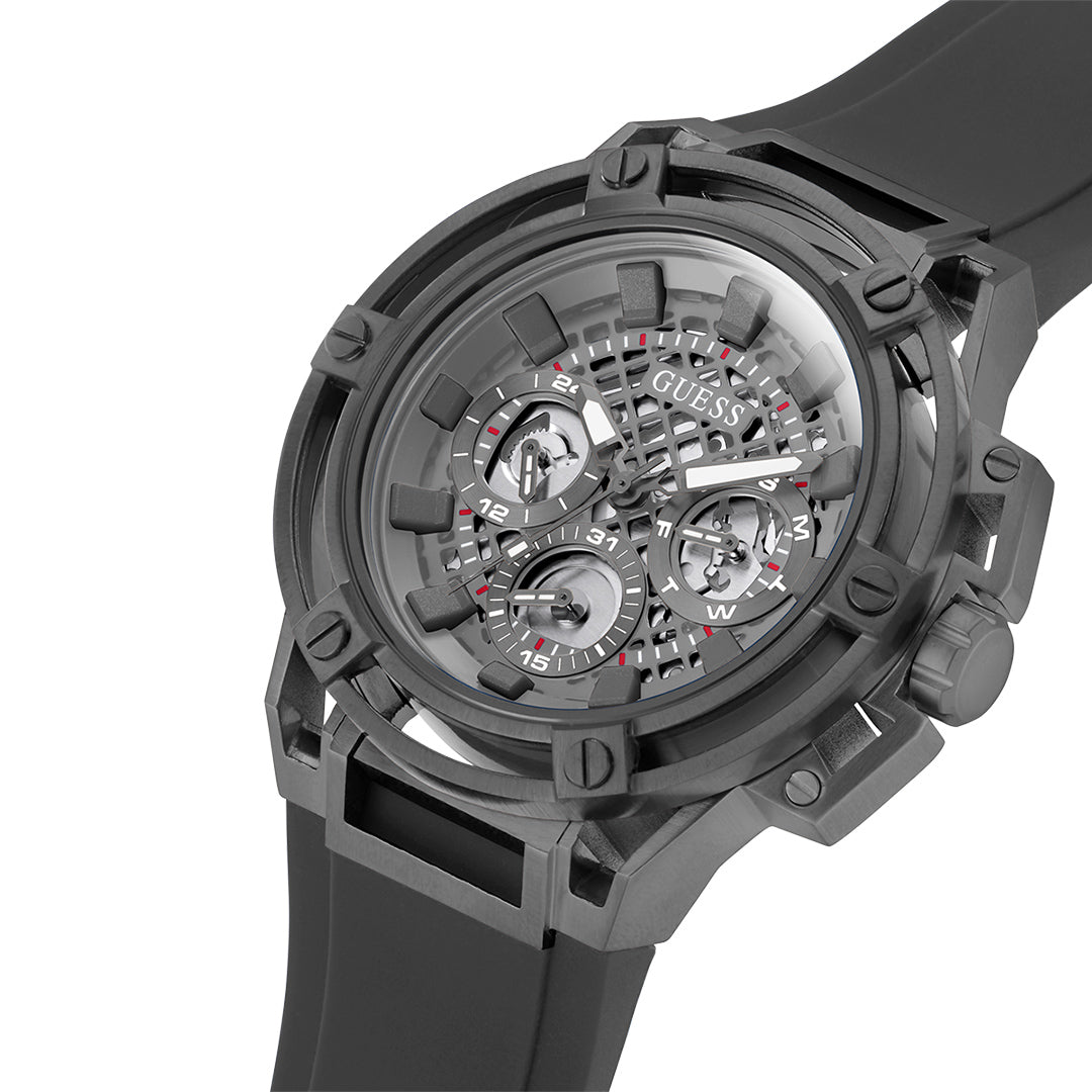 Guess Matrix Multifunction Gunmetal Dial Men's Watch | GW0423G3