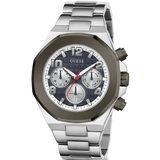 GUESS  Silver-Tone Multi-function Grey Dial Men's Watch| GW0489G1