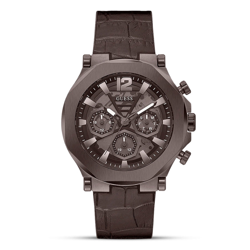 Guess Edge Multifunction Brown Dial Men's Watch | GW0492G2