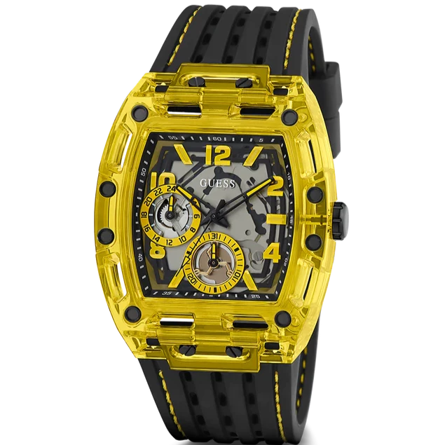 Guess Phoenix Yello & Black Multi-Multifunction Watch GW0499G2
