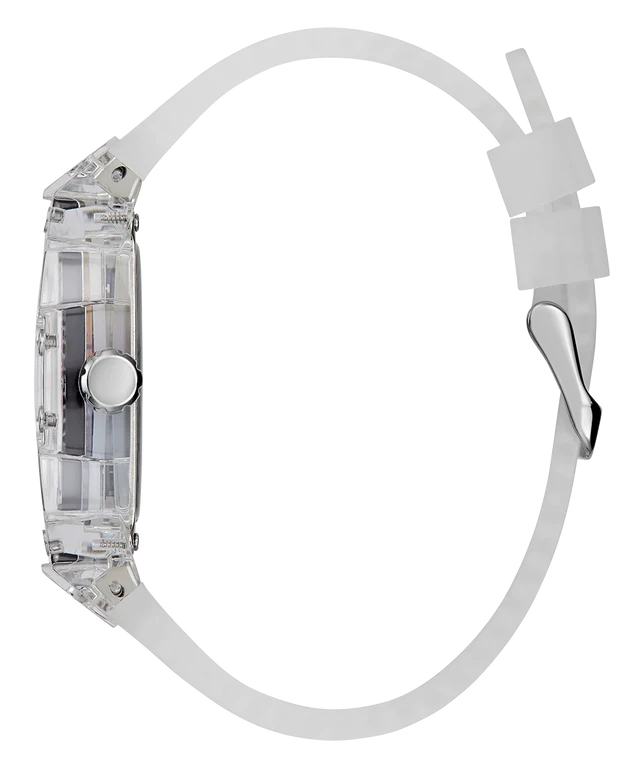 Guess Multi-Color Dial Clear Silicon Strap Men's Watch GW0499G3