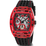 GUESS Black-Red Multifunction Men's Watch| GW0499G4