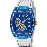 GUESS White Blue Multi-function Men's Watch | GW0499G6