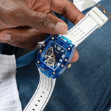 GUESS White Blue Multi-function Men's Watch | GW0499G6