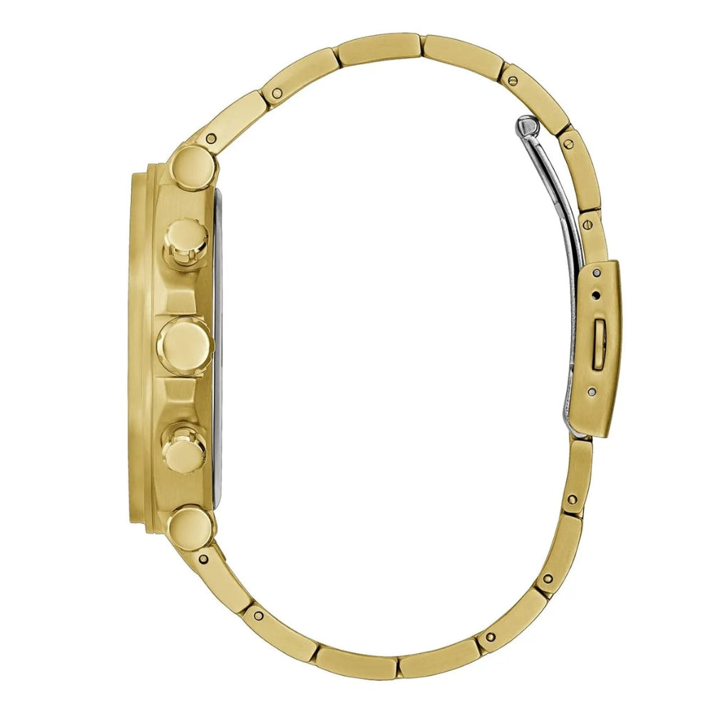 Guess Edge Gold Tone Black Dial Men's Watch GW0539G2