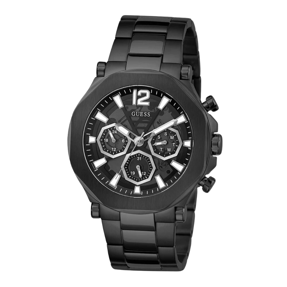 Guess Edge Round Black Dial Men's Watch GW0539G3