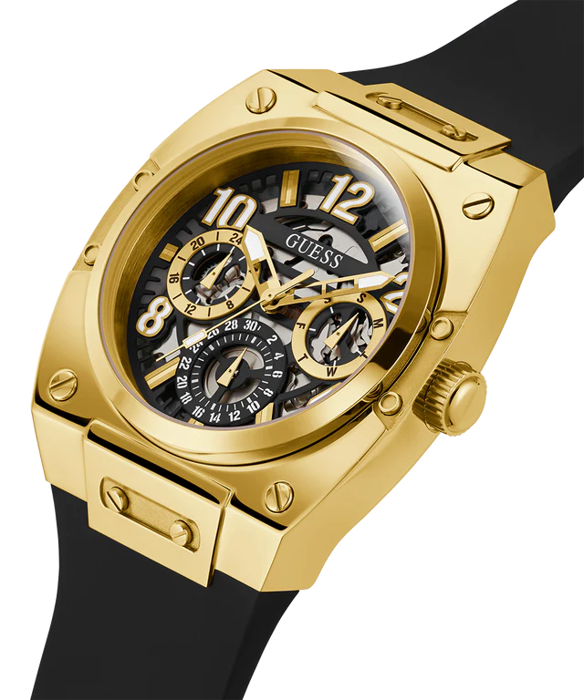 Guess Prodigy Black Gold Tone Multi-function Watch GW0569G2