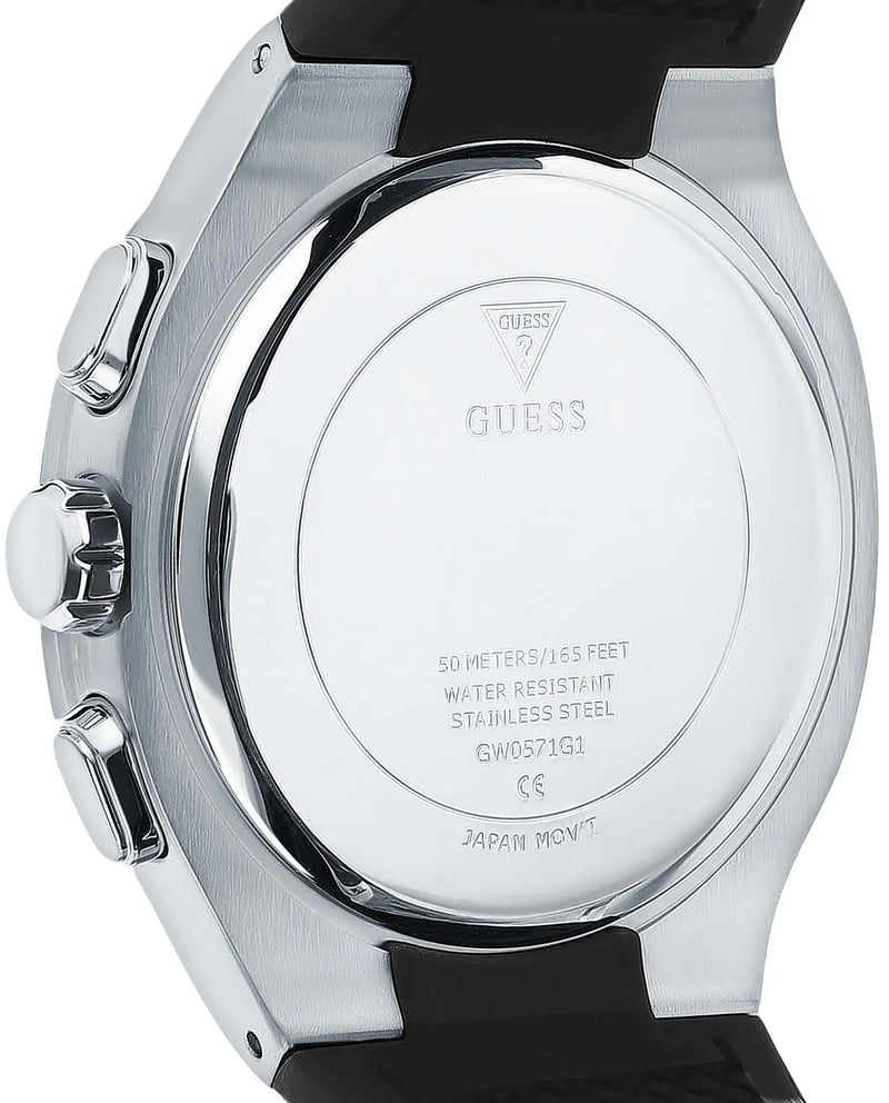 Guess Silver Tone Multi-function Men's Watch| GW0571G1
