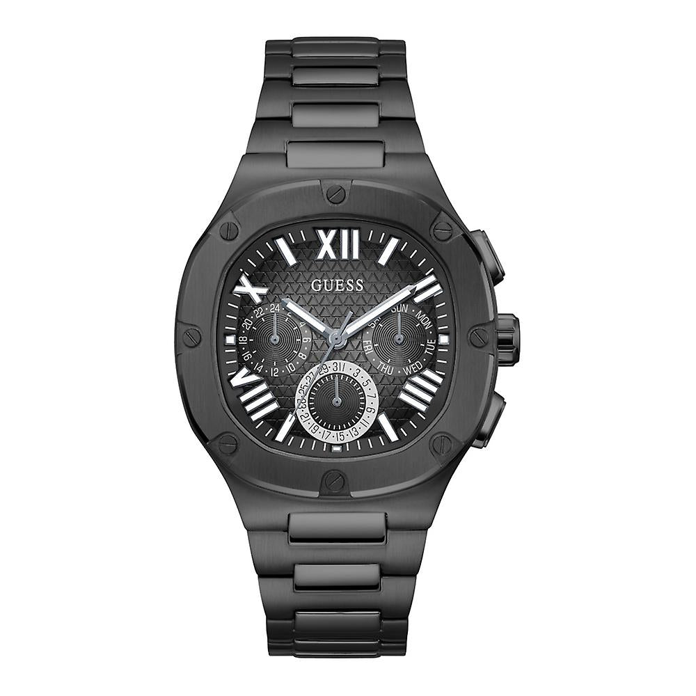 Guess Headline Black Multi-function Mens Watch GW0572G3