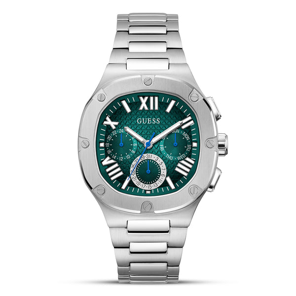 Guess Headline Multifunction Green Dial Men's Watch | GW0572G6