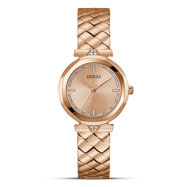 Guess Rumour Rose Gold Dial Ladies Watch | GW0613L3