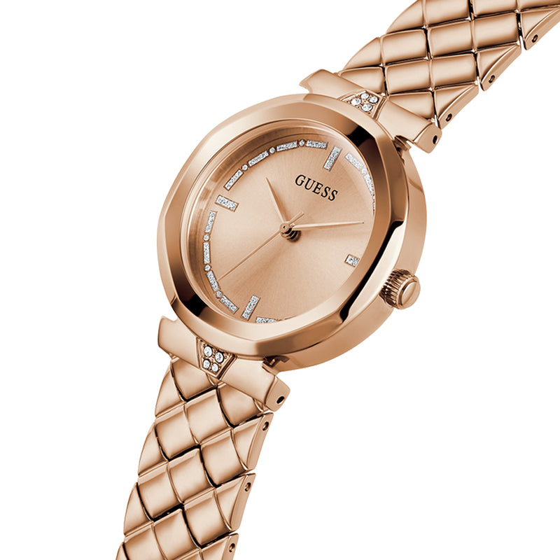 Guess Rumour Rose Gold Dial Ladies Watch | GW0613L3