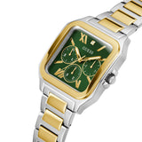 Guess Dress Multifunction Square Green Dial Men's Watch | GW0631G1