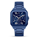 Guess Dress Multifunction Square Blue Dial Men's Watch | GW0631G3