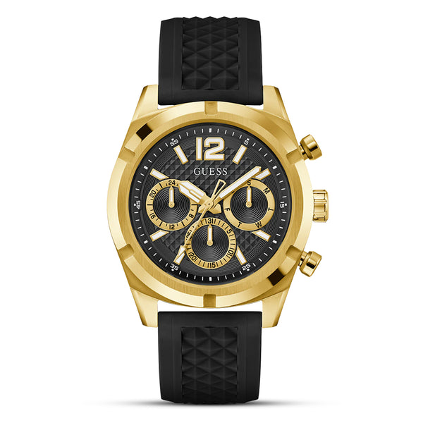 Guess Multifunction Gold Tone Black Dial Men's Watch | GW0729G2