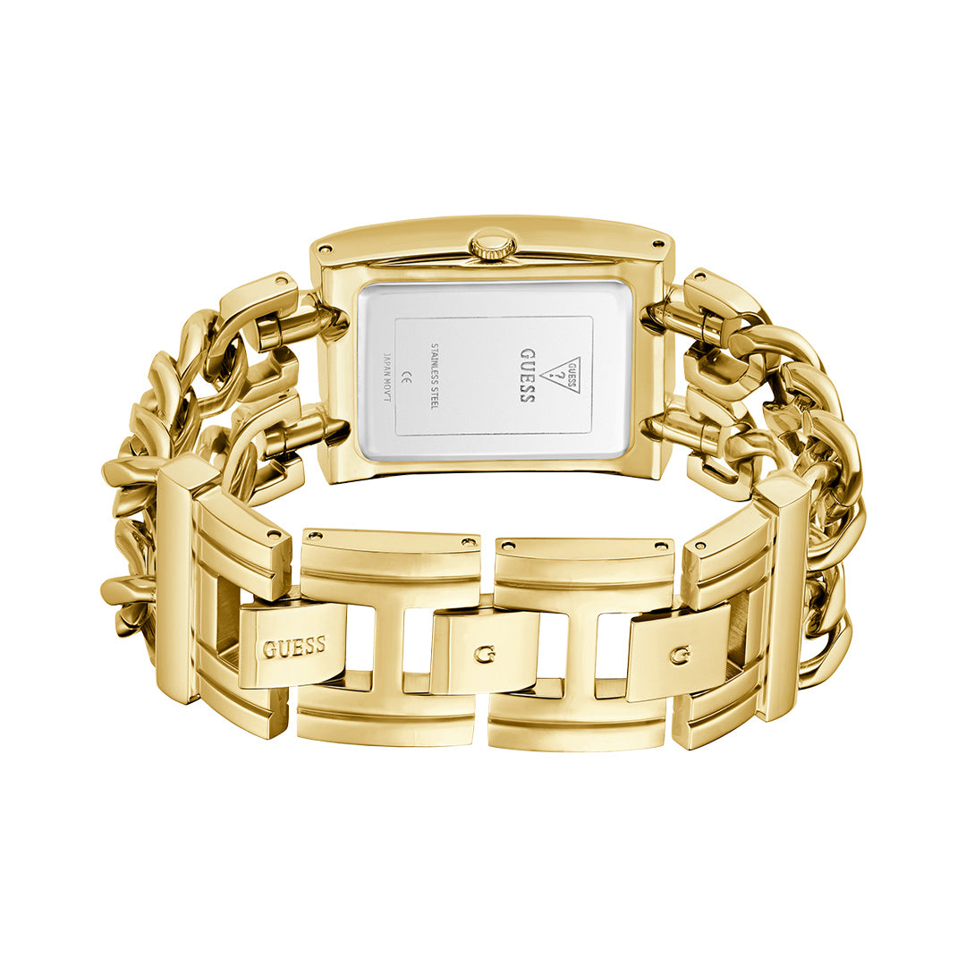 Guess Mod Heavy Gold Tone Green Dial Ladies Watch | GW0740L2