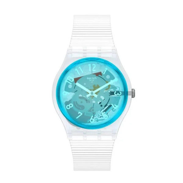 Swatch Bianco Quartz Brilliant Blue Dial Unisex Watch GW215