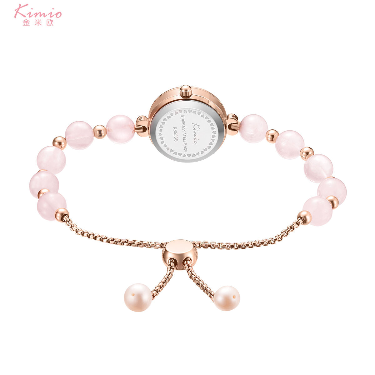 Kimio Pink Pearl Strap White Dial Ladies Watch | K6553S-XZ1RLW