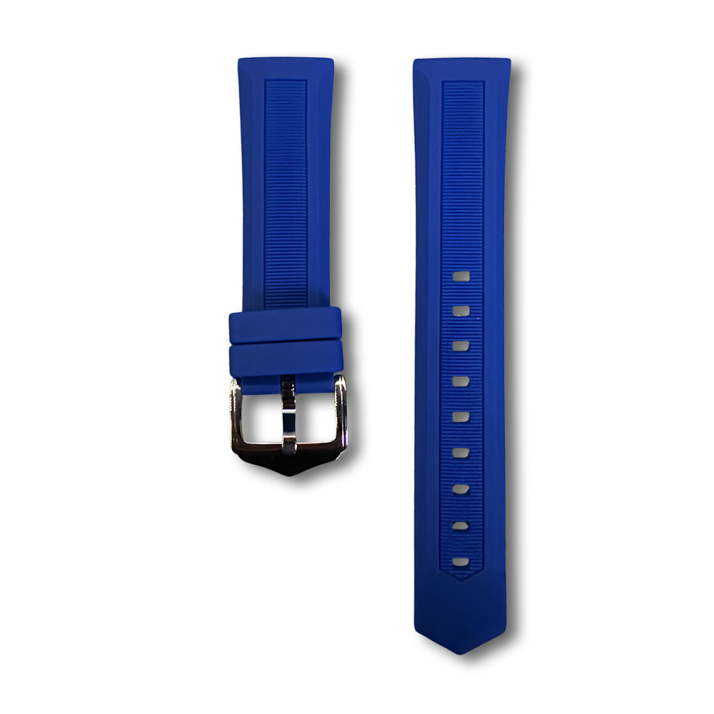 Cavern 20/22mm Blue Silicon Strap