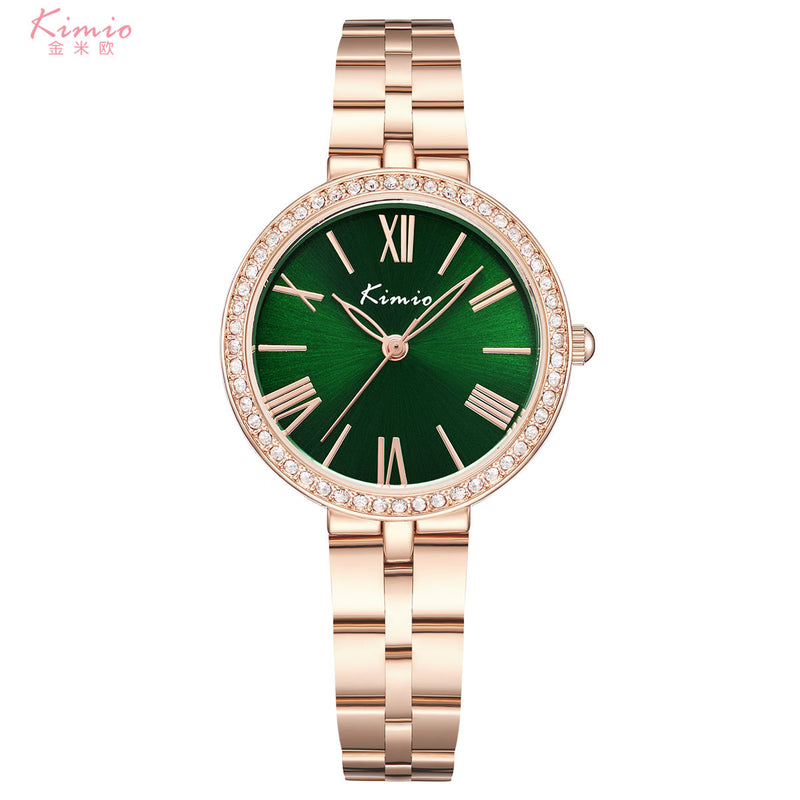 Kimio Jinmio Green/Multi Color Dial Ladies Watch | K6429M