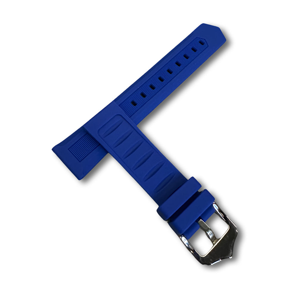 Cavern 20/22mm Blue Silicon Strap