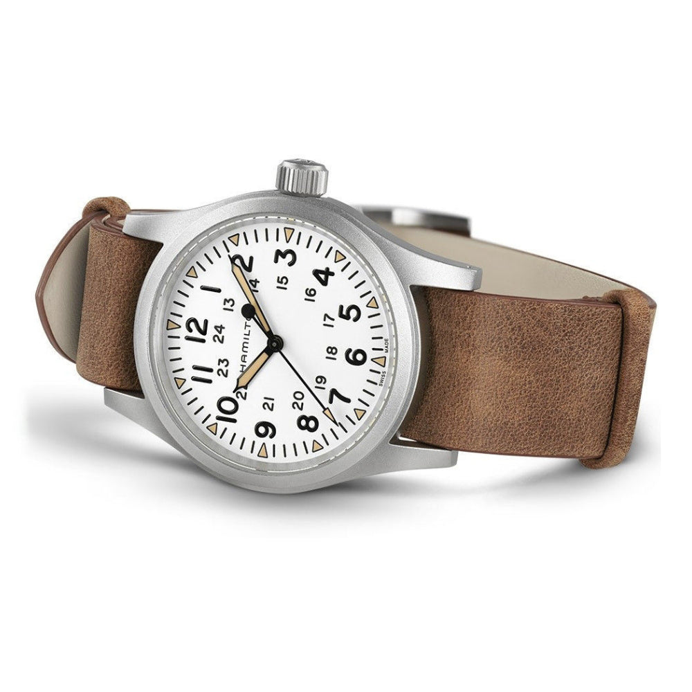 Hamilton Khaki Field Mechanical White Dial Men's Watch | H69439511
