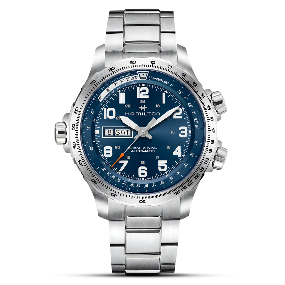 Hamilton Khaki Aviation X-Wind Blue Dial Watch H77765141