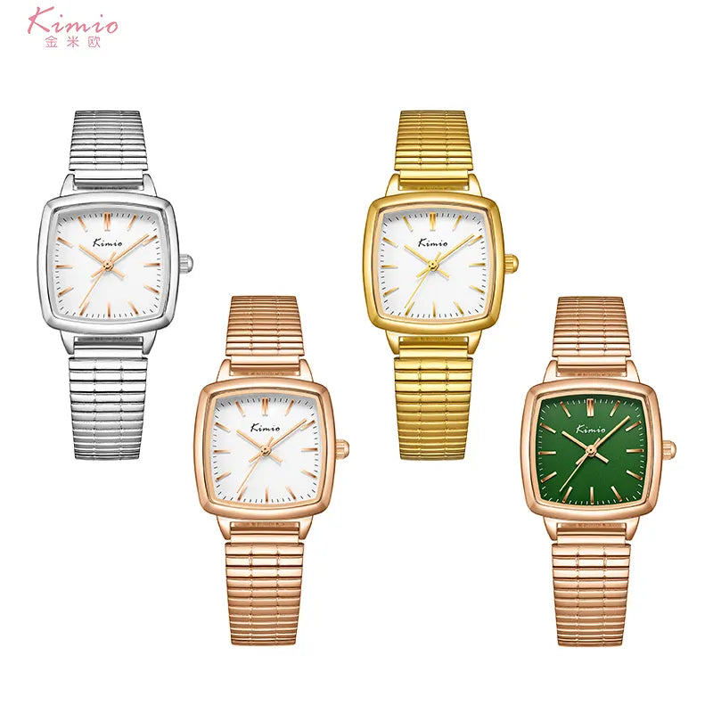 Kimio White Dial Rose Gold Strap Ladies Watch | K6526S-XZ1RRW