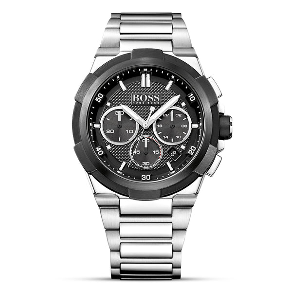 Hugo BOSS 1513359 Supernova, Stainless Steel case and Link Bracelet, Black dial, Quartz Chronograph Movement