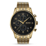 Hugo Boss Men's Black Dial Metal Band Watch - 1513531
