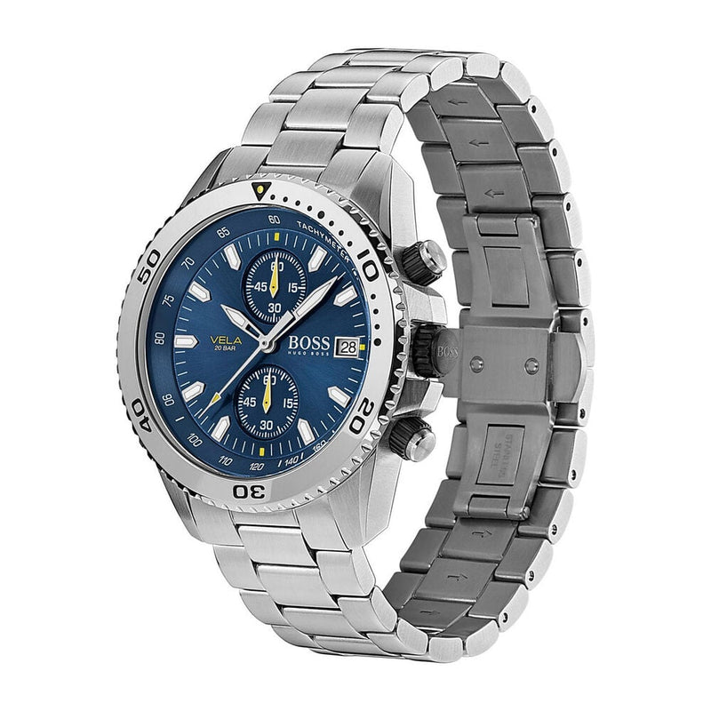 Hugo Boss Vela Chronograph Blue Dial Men's Watch| HB1513775