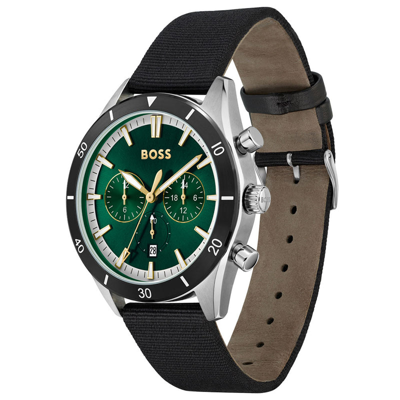 Hugo boss watch online green face