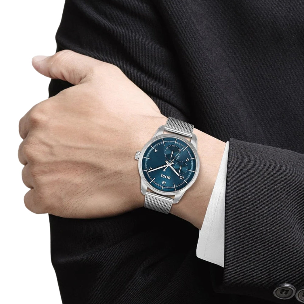 Hugo Boss Sophio Mesh Blue Dial Men's Watch HB1513942