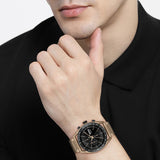 Hugo Boss Center Court Black Dial Leather Men's Watch| HB1514027