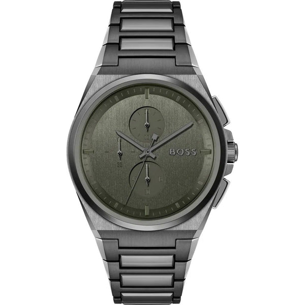 Hugo Boss Steer Chronograph Grey Dial Men's Watch HB1514045