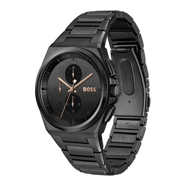 Hugo Boss "Heren Horloge" Black Stainless Steel Men's Watch| HB1514068