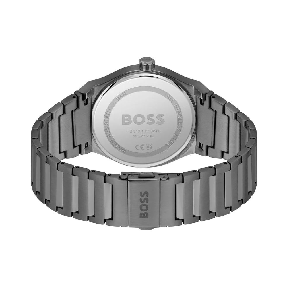 HUGO BOSS METALIC GREY DIAL MENS WATCH HB1514078