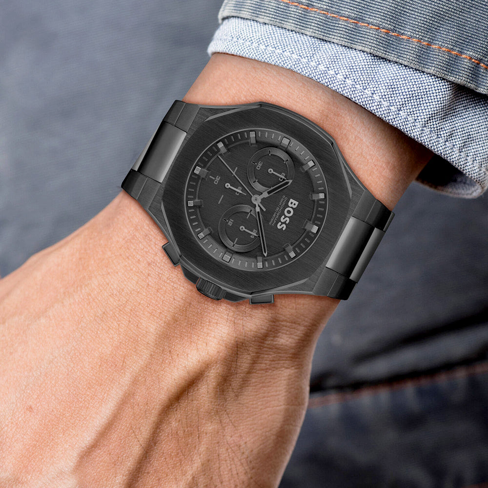 Hugo Boss Taper Black Dial Men's Watch | HB1514088