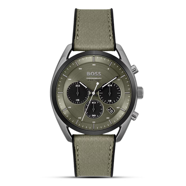 Hugo Boss Chronograph Olive Green Dial Men's Watch | HB1514092