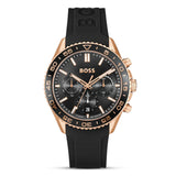 Hugo Boss Chronograph Black Dial Silicone Strap Men's Watch| HB1514168