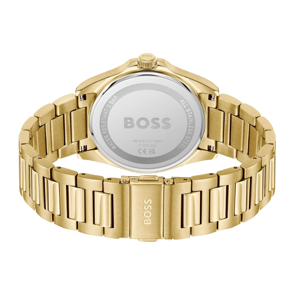 Hugo Boss Strike Gold Tone Blue Dial Men's Watch | HB1514172