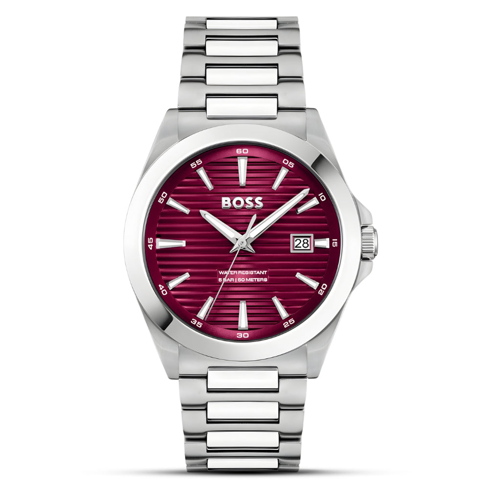 HUGO BOSS Strike Burgundy Dial Men's Watch | HB1514174