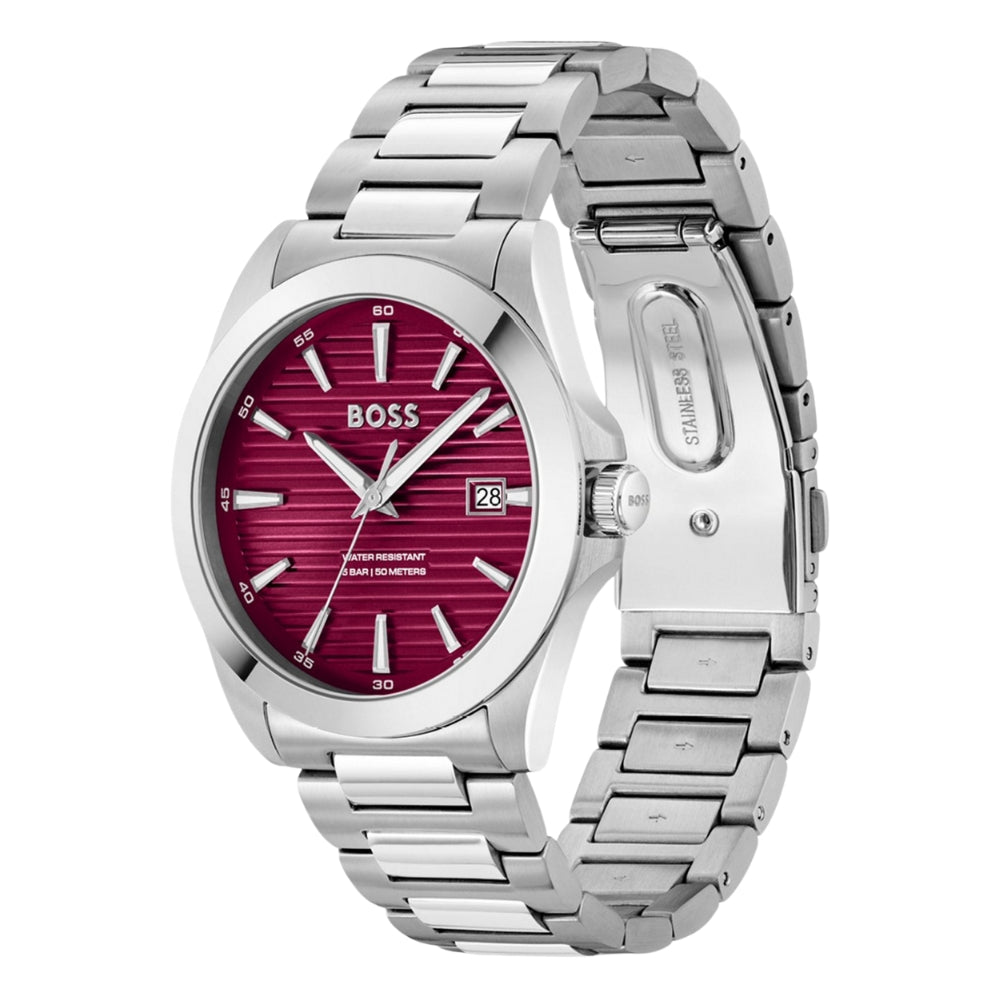 HUGO BOSS Strike Burgundy Dial Men's Watch | HB1514174