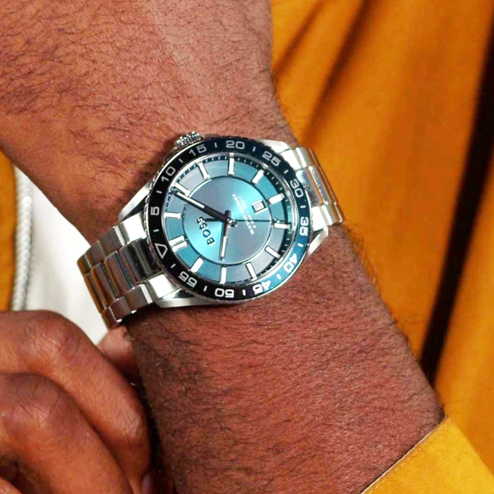 HUGO BOSS Runner 3H Sunray Green Dial Men's Watch | HB1514208