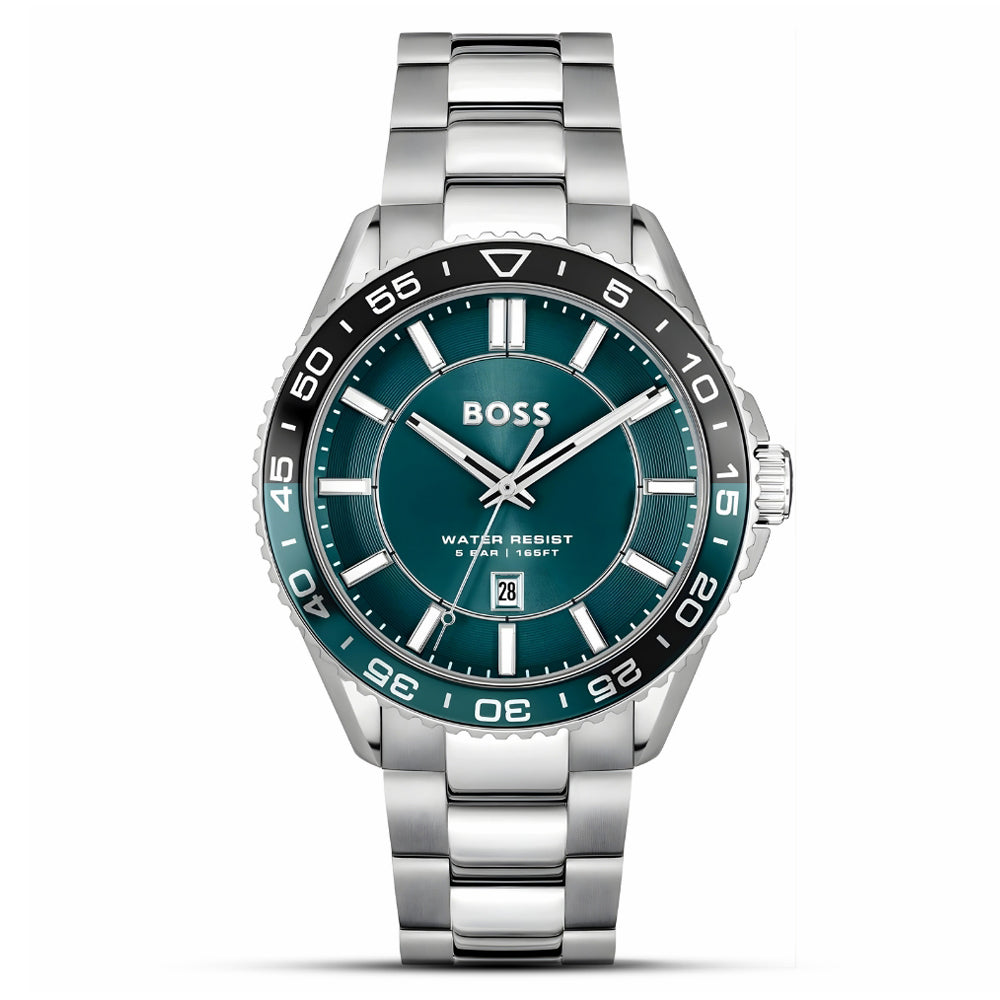 HUGO BOSS Runner 3H Sunray Green Dial Men's Watch | HB1514208