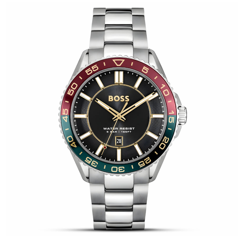 HUGO BOSS Runner 3H Black Dial Men's Watch | HB1514210