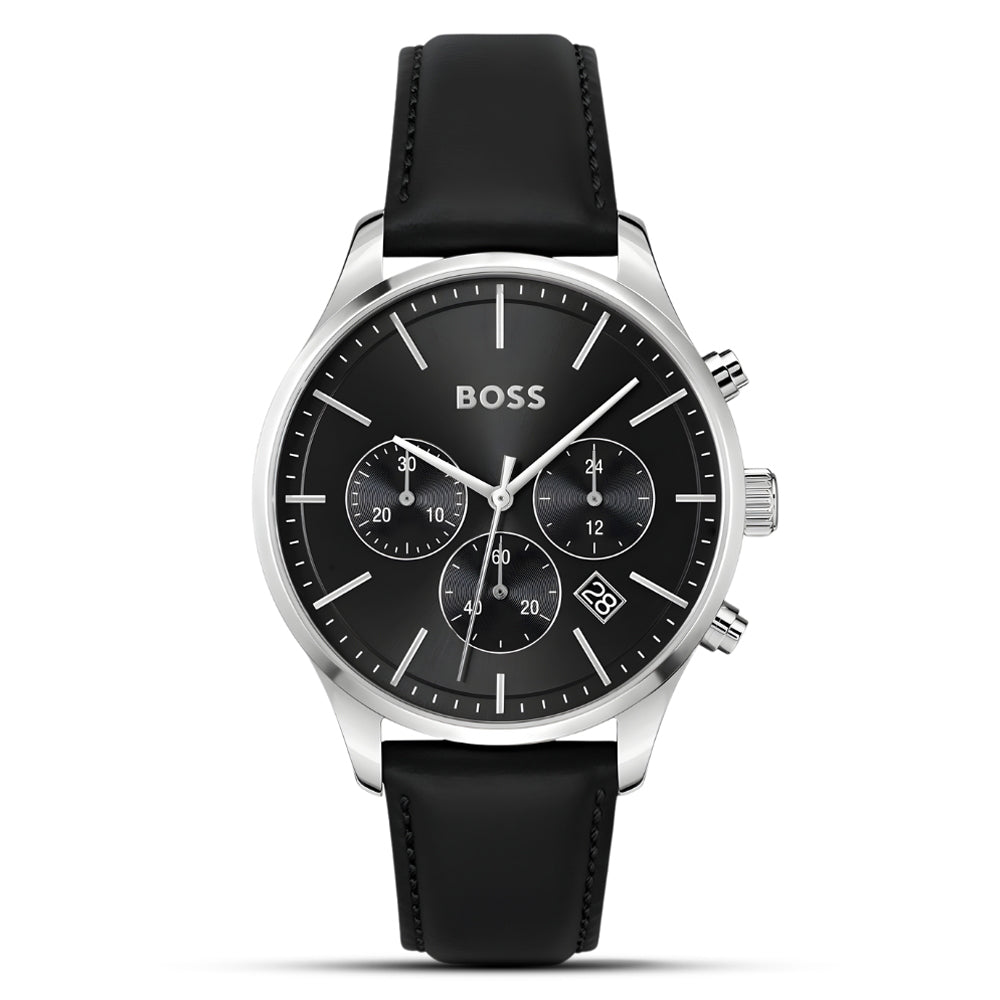 HUGO BOSS AVERY CHRONO BLACK DIAL MEN'S WATCH HB1514211