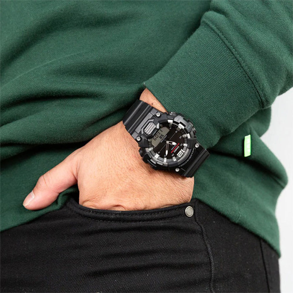 Casio Youth Digital Black Resin Strap Men's Watch | HDC-700-1AVDF
