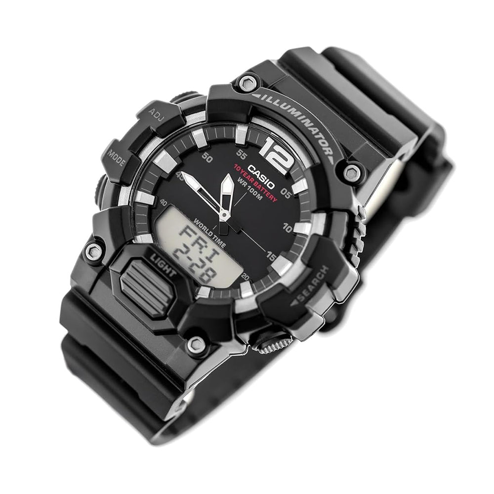 Casio Youth Digital Black Resin Strap Men's Watch | HDC-700-1AVDF